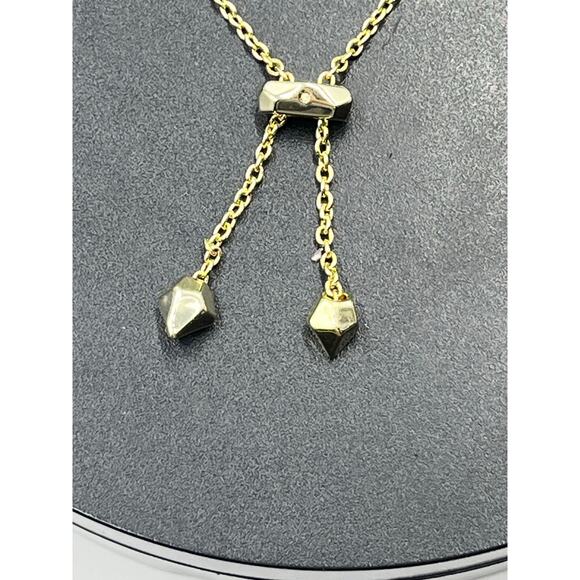 Kendra Scott Elaina Gold Brass
Veined Blue Turquoise Bolo Adjustable Bracelet - Picture 8 of 9